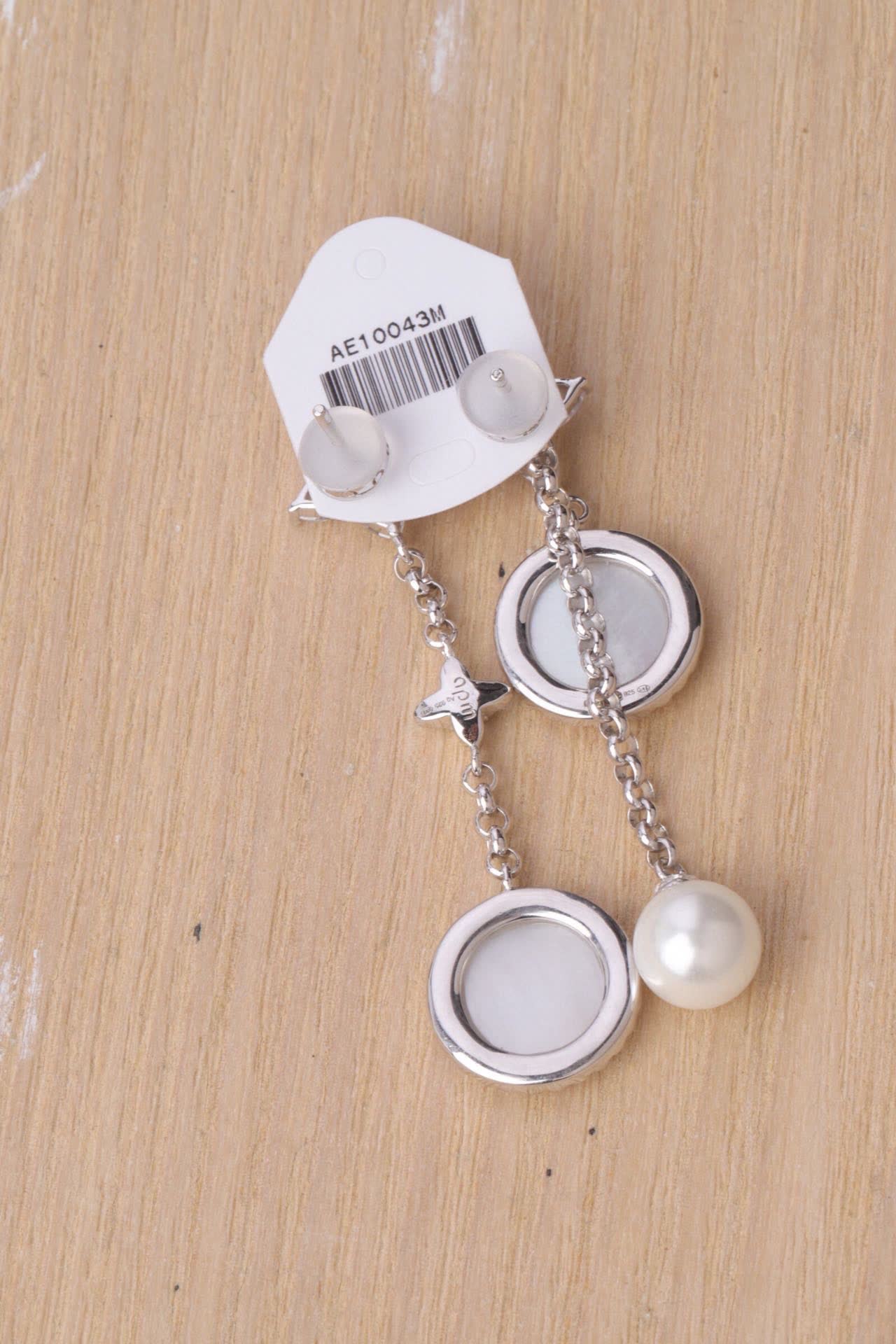 APM Monaco Moonstone and Pearl Earrings